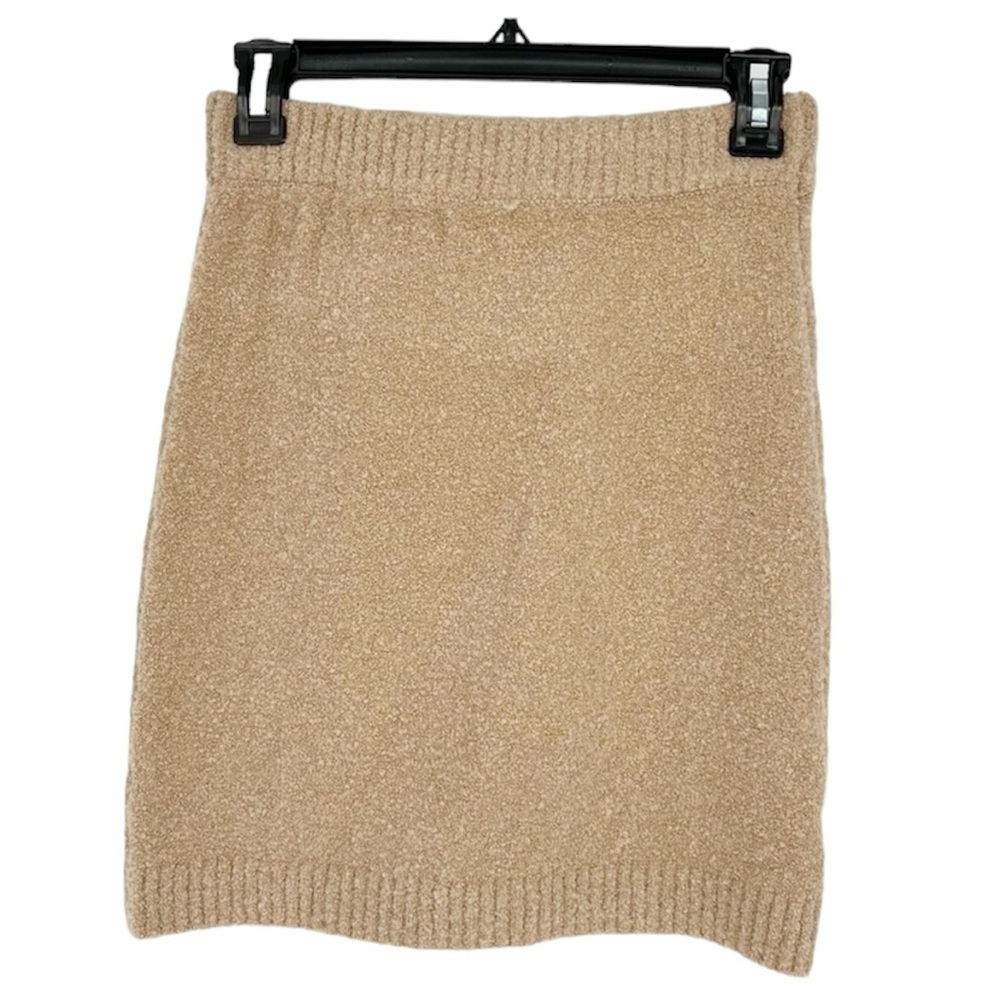 Vici Stretch Euphoria Mini Skirt in Camel Tan